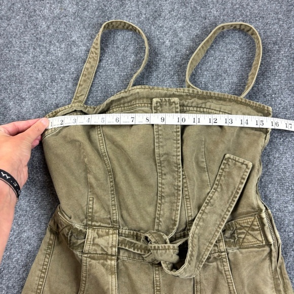 FREE PEOPLE Women’s Go West Utility Jumpsuit Moss Overalls size: Small - Picture 11 of 15